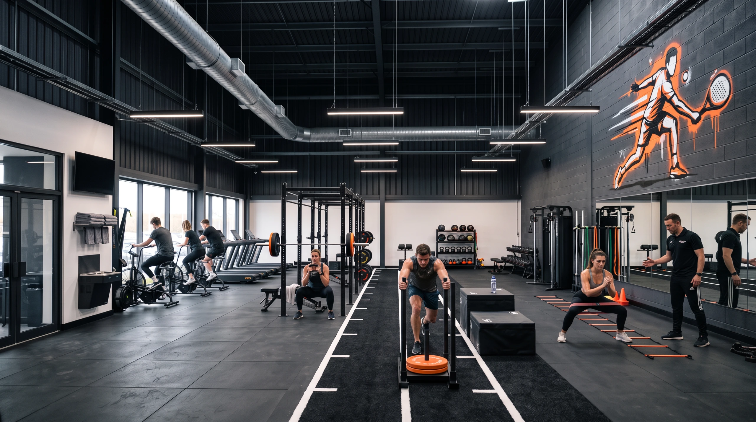 Architectural design services for a new build padel centre and gym in East Yorkshire.