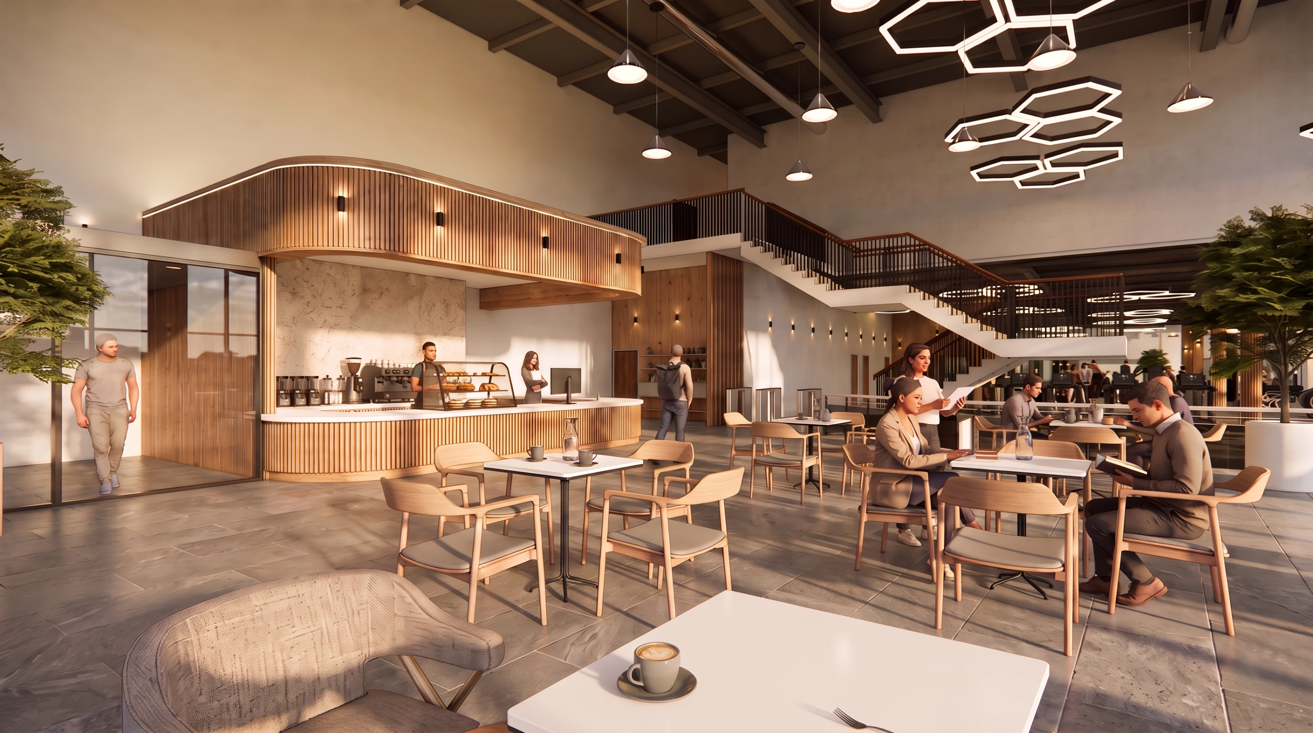 Interior image of a new health club and spa in Worksop.