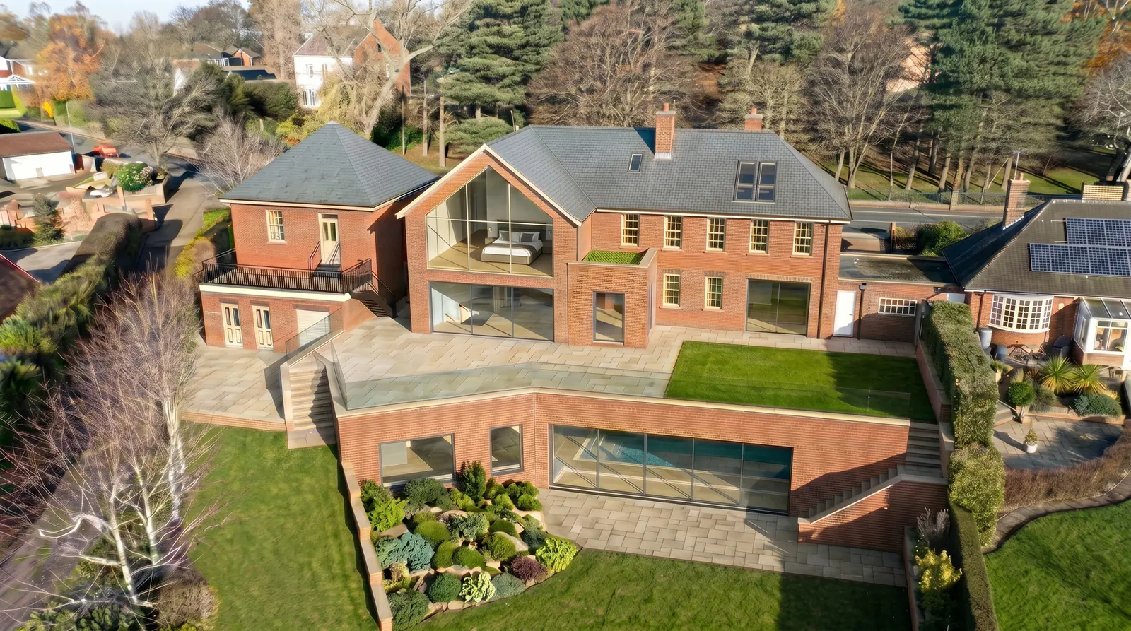 Aerial visualisation of the Keresforth Hall Road residential project in Barnsley