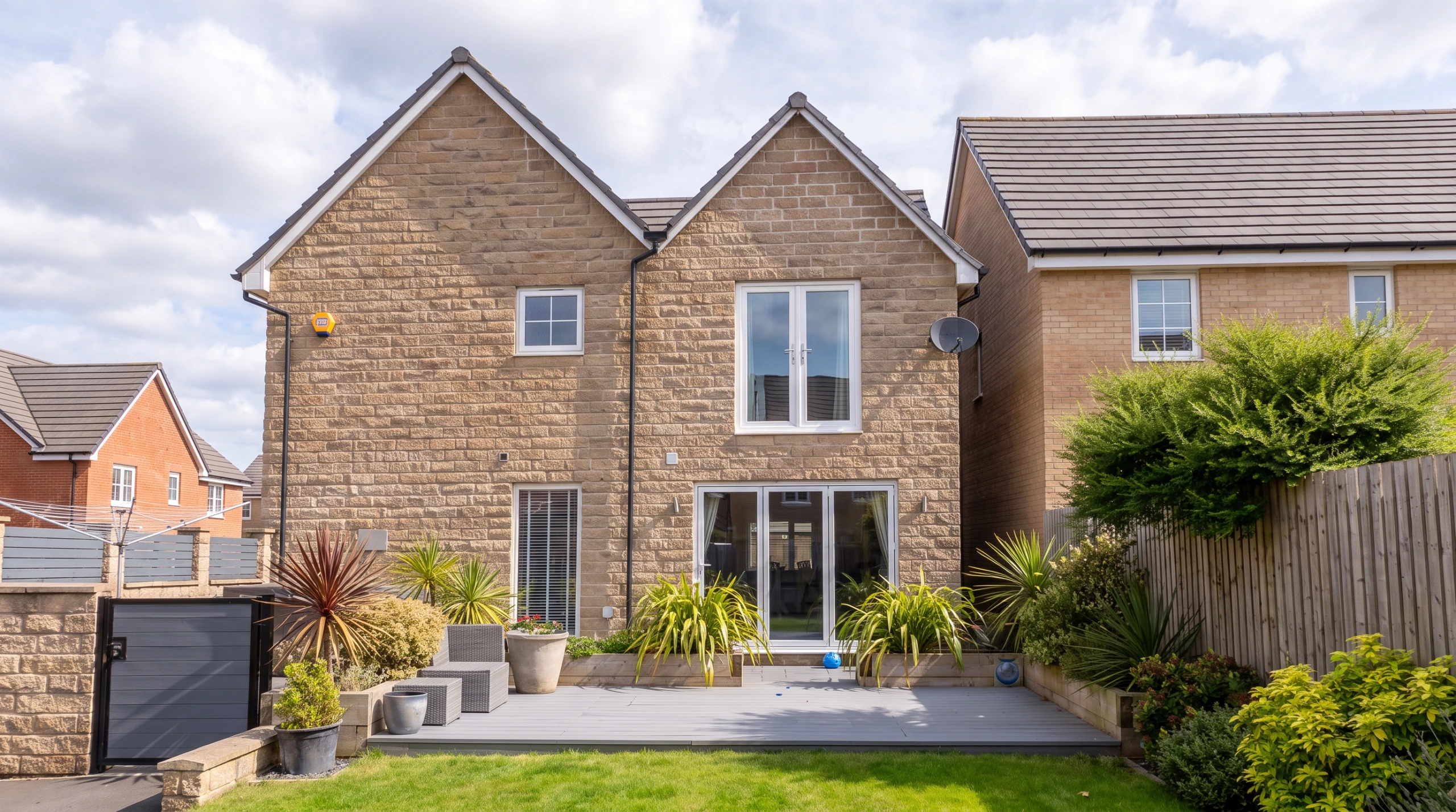 Architectural design services for a two-storey infill extension in Royston, Barnsley.